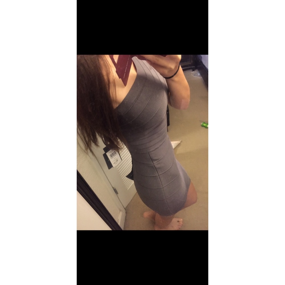 Herve Leger “Jessamine” dress in grey shadow - Picture 8 of 8